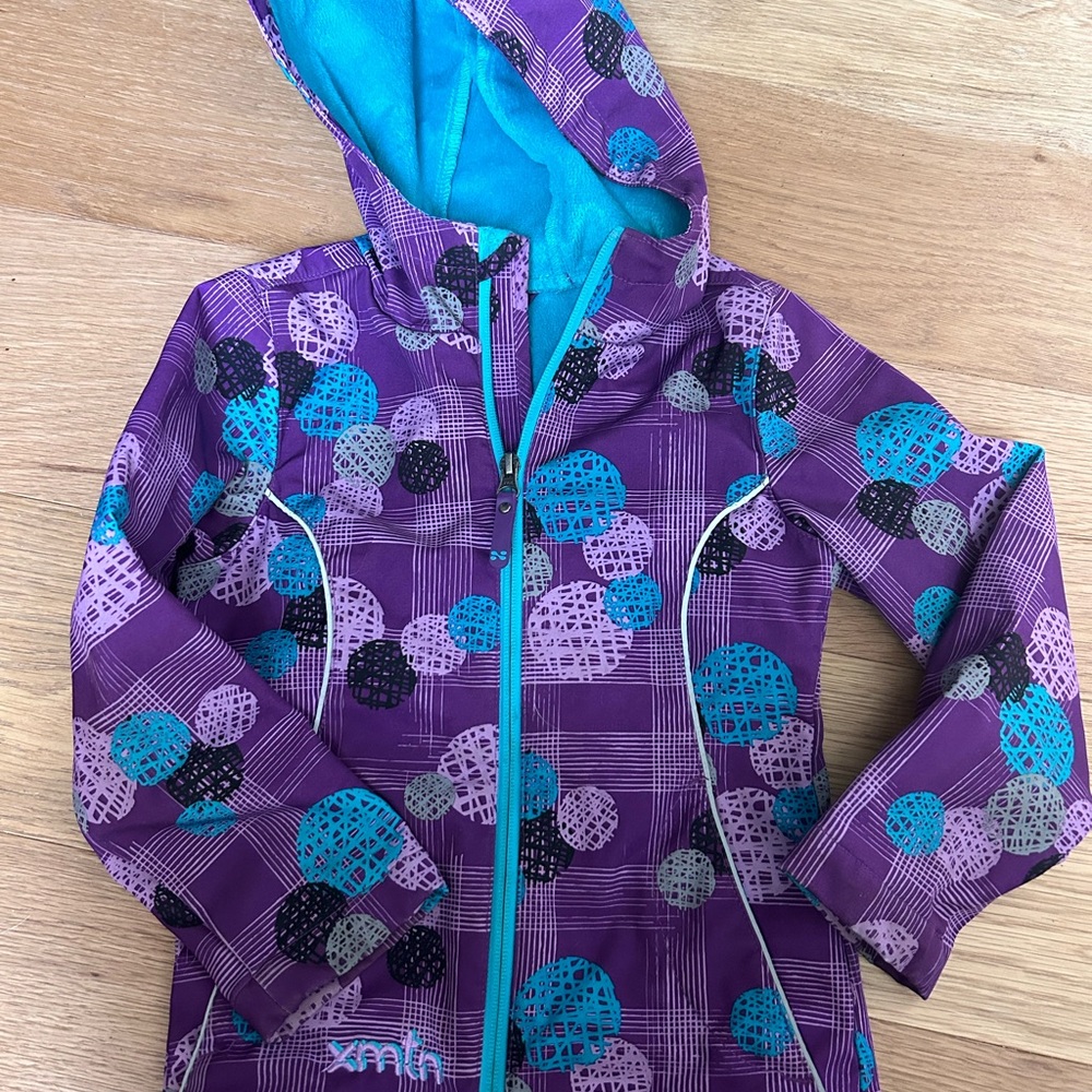 Fall spring Fleece Lined Hooded Jacket size 4/5